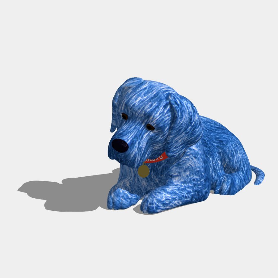 Голубой щенок