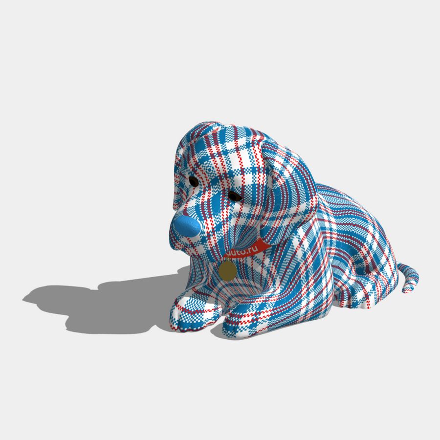 Пес клетчатая сумка